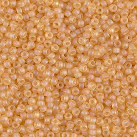 11/0 Matte Transparent Light Topaz AB, Miyuki Seed Bead 11-132FR