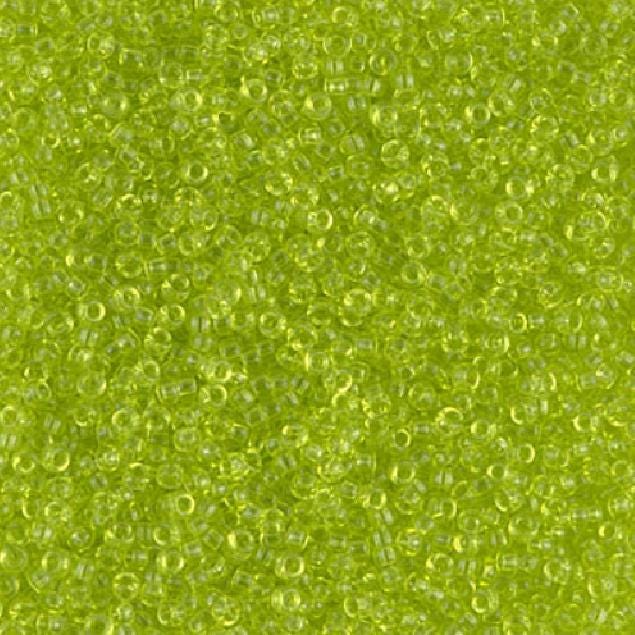 15/0 Transparent Chartreuse, Miyuki Seed Bead, 15-143