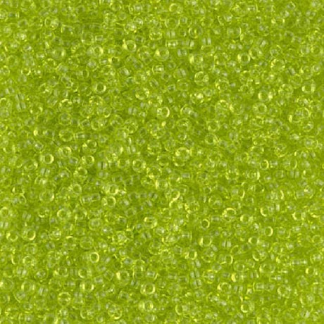 15/0 Transparent Chartreuse, Miyuki Seed Bead, 15-143