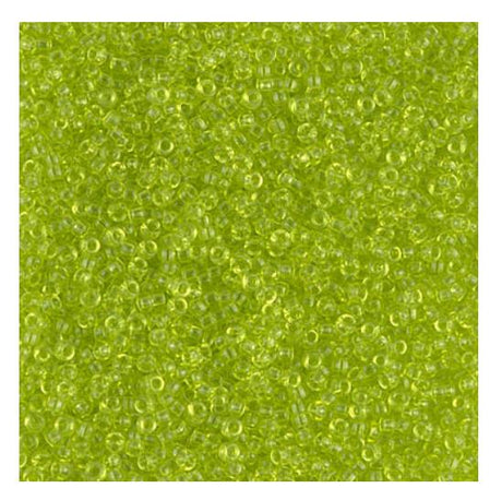 15/0 Transparent Chartreuse, Miyuki Seed Bead, 15-143