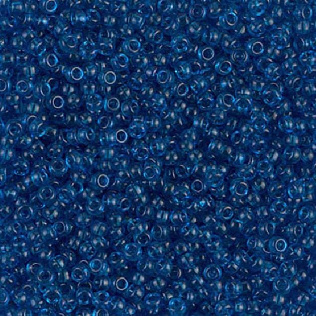 11/0 Transparent Capri Blue, Miyuki Seed Bead, 11-149