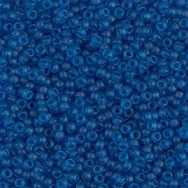 11/0 Matte Transparent Capri Blue, Miyuki Seed Bead, 11-149F