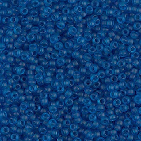 11/0 Matte Transparent Capri Blue, Miyuki Seed Bead, 11-149F