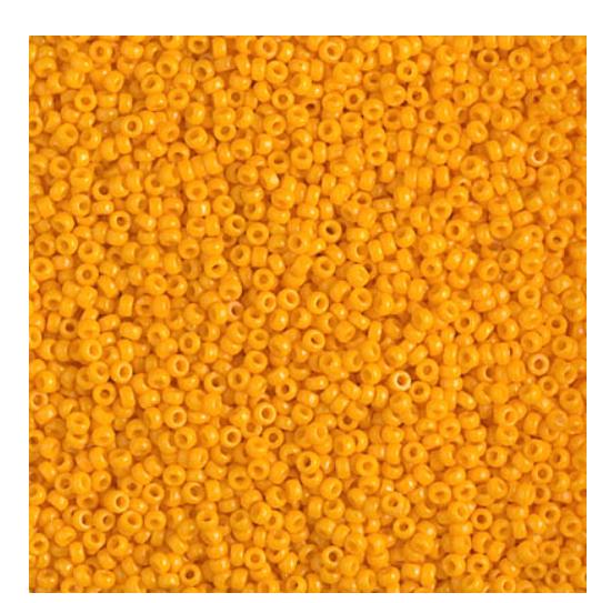 15-4453 Duracoat Opaque Dyed Light Squash, Miyuki Seed Bead 15/0