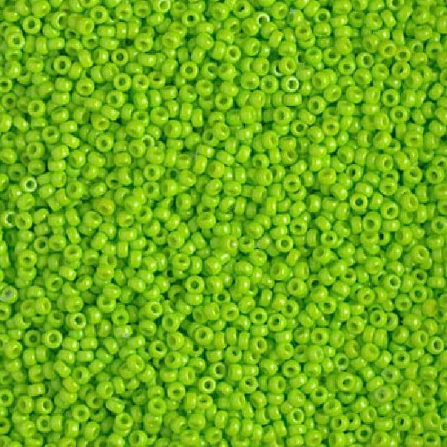 15-4471 Duracoat Dyed Opaque Kiwi, Miyuki Seed Bead 15/0