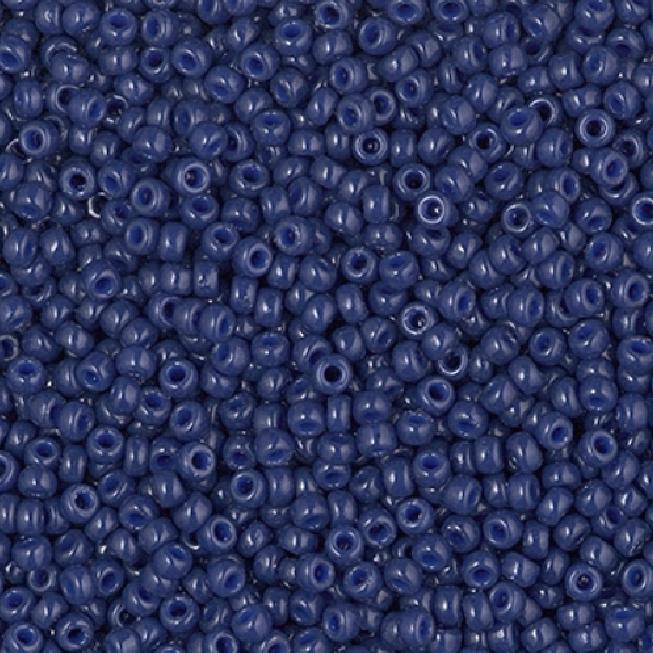 11/0 Duracoat Dyed Opaque Navy, Miyuki Seed Bead, 4493-10 grams