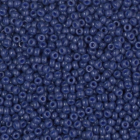 11/0 Duracoat Dyed Opaque Navy, Miyuki Seed Bead, 4493-10 grams