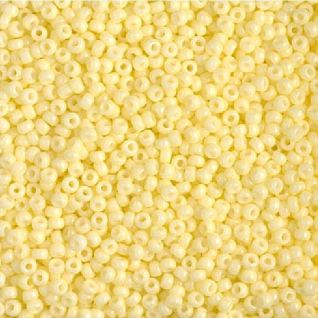 11-4451 Duracoat Dyed Opaque Light Lemon Ice, Miyuki Seed Bead, 11/0