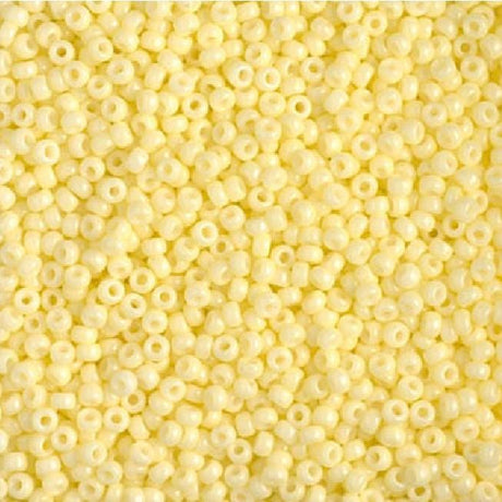 11-4451 Duracoat Dyed Opaque Light Lemon Ice, Miyuki Seed Bead, 11/0