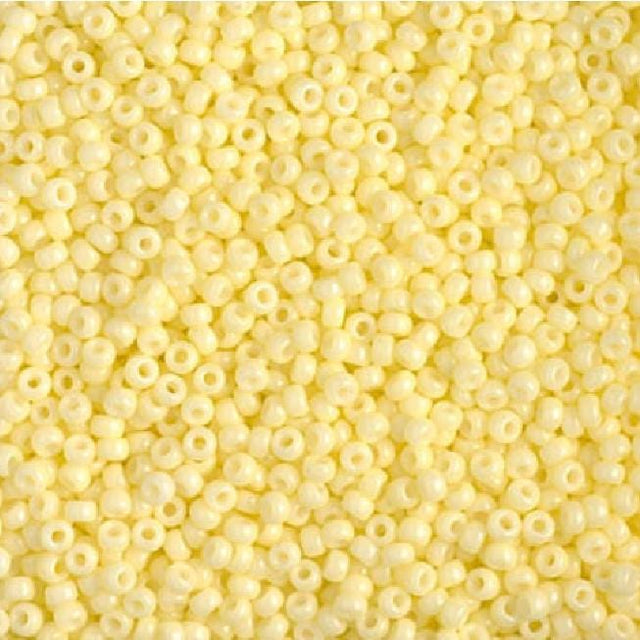 11-4451 Duracoat Dyed Opaque Light Lemon Ice, Miyuki Seed Bead, 11/0