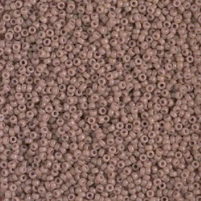 15/0 Duracoat Dyed Miyuki Seed Bead, Opaque Beige, 4455