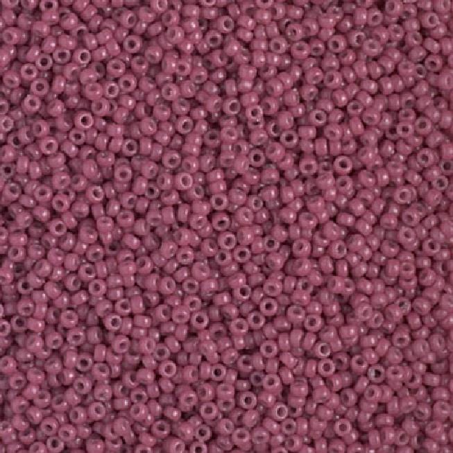 15/0 Duracoat Dyed Miyuki Seed Bead, Opaque Pansy, 4468