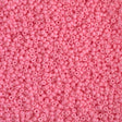 15/0 Duracoat Dyed Miyuki Seed Bead, Opaque Carnation, 4467