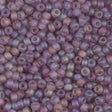 8/0 Matte Transparent Smoky Amethyst AB, Miyuki Glass Seed Beads, 142FR