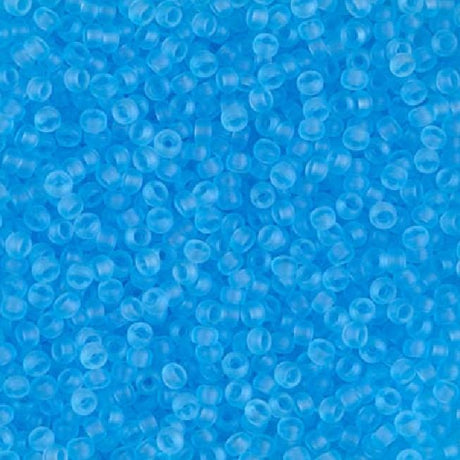 11/0 Matte Transparent Aqua, Miyuki Seed Bead, 11-148F