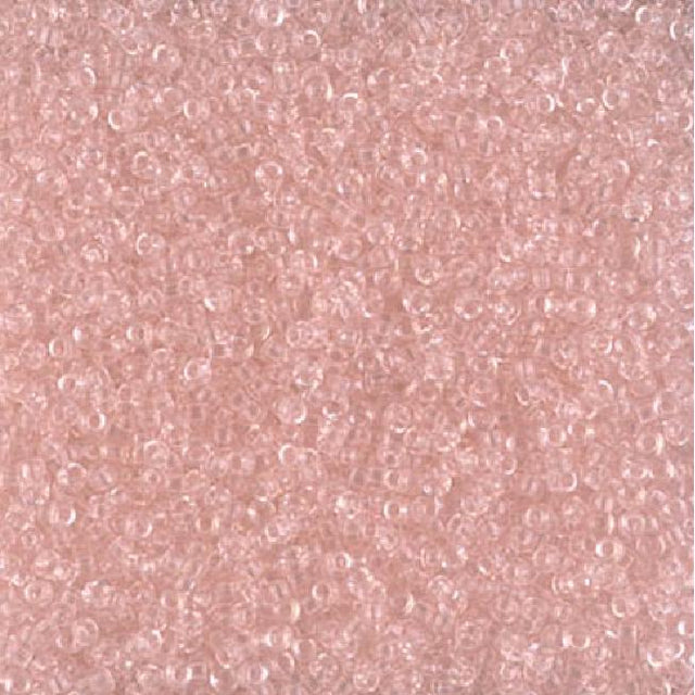 15/0 Transparent Light Tea Rose, Miyuki Seed Bead 15-155