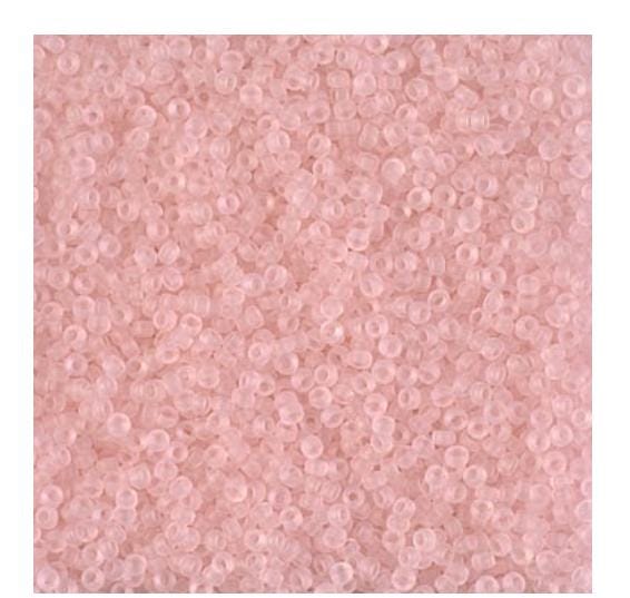 15/0 Matte Transparent Light Tea Rose, Miyuki Seed Bead 155F