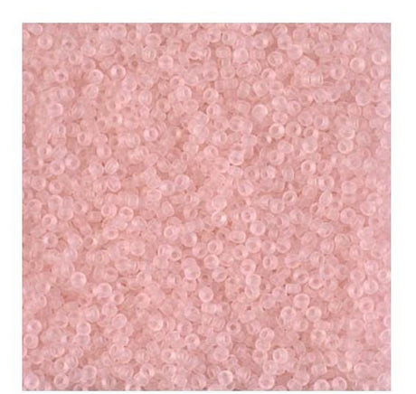 15/0 Matte Transparent Light Tea Rose, Miyuki Seed Bead 155F