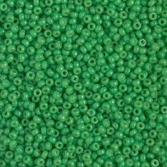 11/0 Duracoat Dyed Miyuki Seed Bead, Opaque Fiji Green, 4462