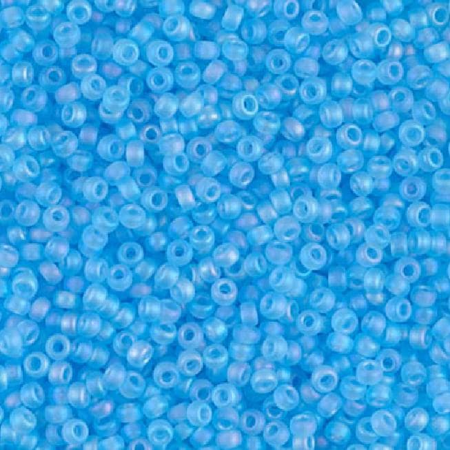 11/0 Matte Transparent Aqua AB, Miyuki Seed Bead, 8-148FR