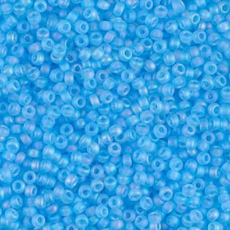 11/0 Matte Transparent Aqua AB, Miyuki Seed Bead, 8-148FR