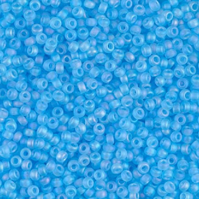 11/0 Matte Transparent Aqua AB, Miyuki Seed Bead, 8-148FR