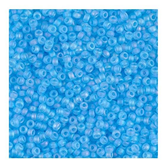 11/0 Matte Transparent Aqua AB, Miyuki Seed Bead, 8-148FR