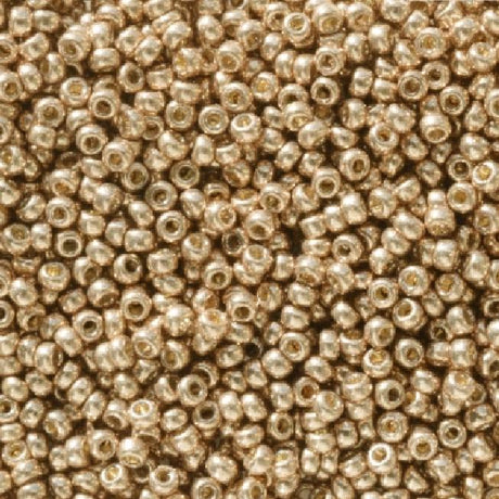 11/0 Duracoat Galvanized Miyuki Seed Beads Light Champagne, 5104
