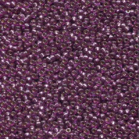 11-4279 Duracoat Dyed Silver Lined Deep Purple, Miyuki Seed Bead 11/0