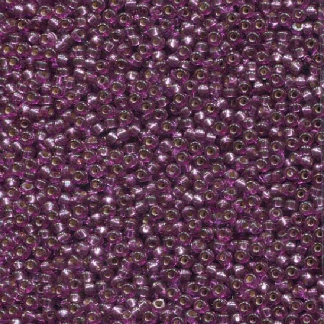 11-4279 Duracoat Dyed Silver Lined Deep Purple, Miyuki Seed Bead 11/0