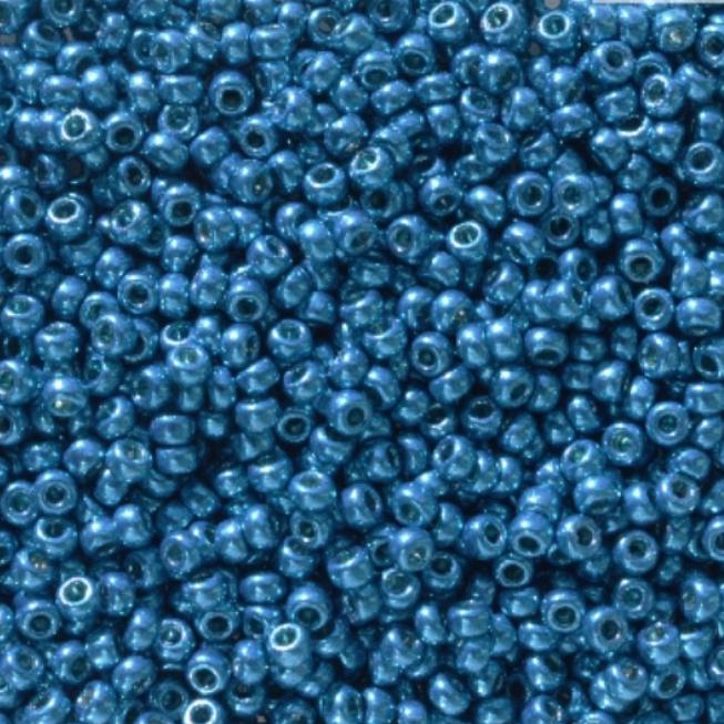 11/0 Duracoat Galvanized Dark Capri Blue, Miyuki Seed Beads 5114