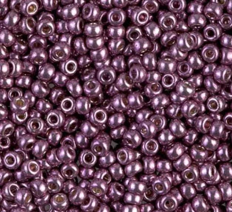 8/0 Duracoat Galvanized Miyuki Seed Bead, Eggplant, 4220