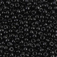 8-401 Opaque Black, Miyuki Seed Beads 8/0