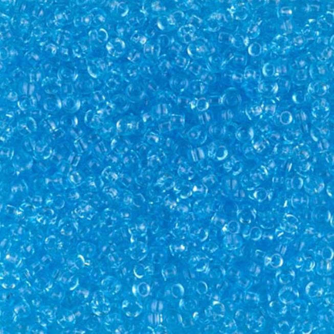 11/0 Transparent Aqua, Miyuki Seed Bead, 11-148