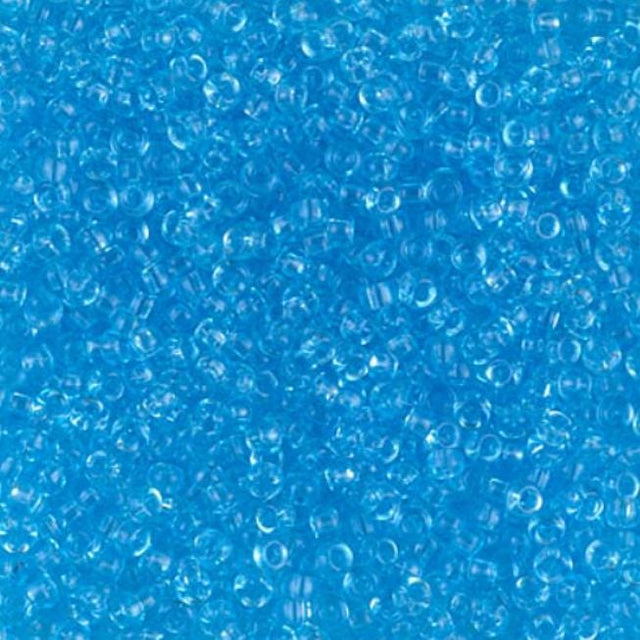 11/0 Transparent Aqua, Miyuki Seed Bead, 11-148