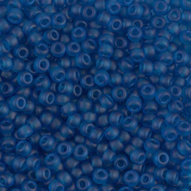 8/0 Matte Transparent Capri Blue, Miyuki Seed Bead, 8-149F