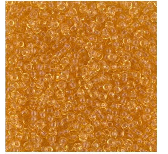 11/0 Transparent Light Topaz, Miyuki Seed Bead 11-132