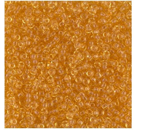 11/0 Transparent Light Topaz, Miyuki Seed Bead 11-132