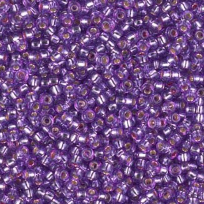 11-4278 Duracoat Dyed Silver Lined Dark Orchid, Miyuki Seed Bead 11/0