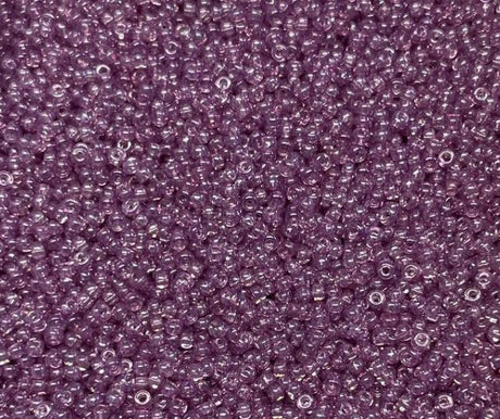 11/0 Light Amethyst Gold Luster Miyuki Glass Seed Beads, 316-10 grams