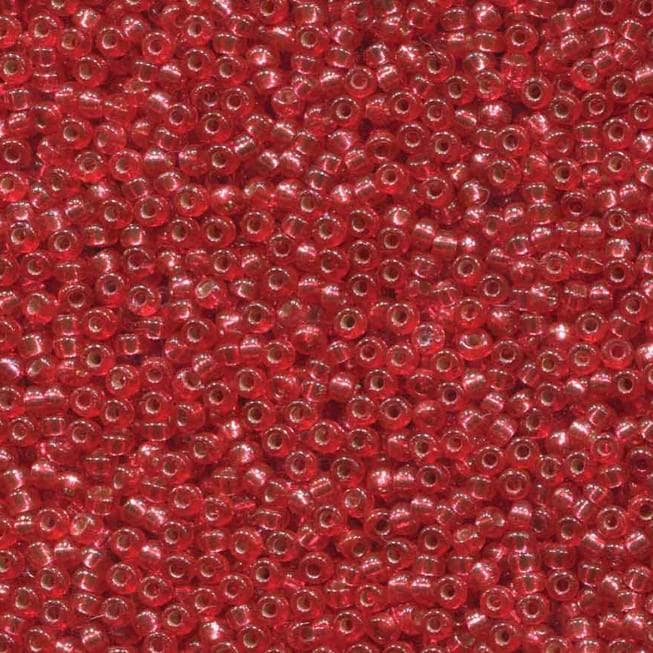 11/0 Duracoat Dyed Melon Silver Lined, Miyuki 4263 10 grams