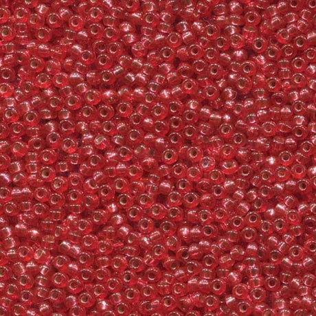 11/0 Duracoat Dyed Melon Silver Lined, Miyuki 4263 10 grams