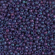 8/0 Opaque Eggplant Luster Miyuki Glass Seed Beads, 1889-10 grams