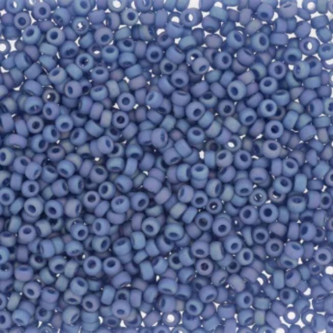 11-4704 Frosted Opaque Glaze Rainbow Soft Blue, Miyuki Seed Bead, 11/0