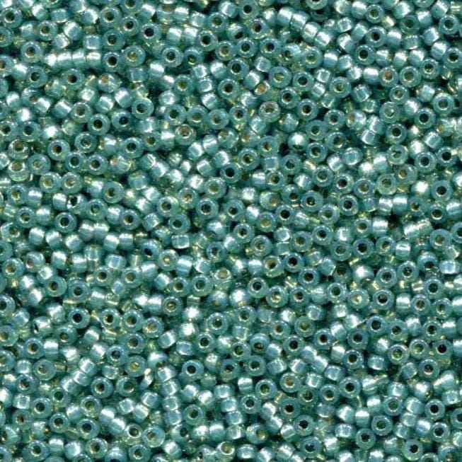 11-4241 Duracoat Dyed Silver Lined Dark Mint Miyuki Seed Beads
