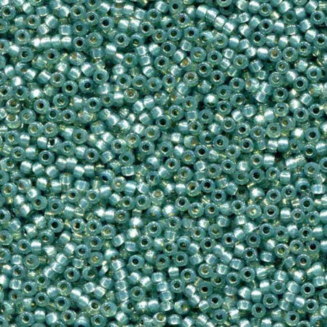 11-4241 Duracoat Dyed Silver Lined Dark Mint Miyuki Seed Beads
