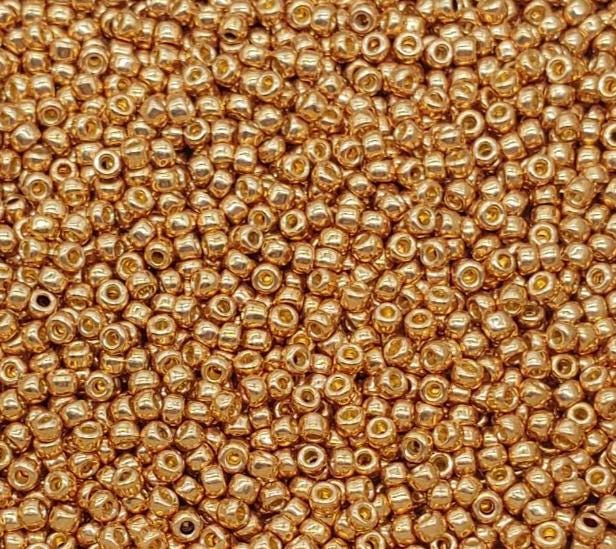 8/0 Toho Champagne Permafinish, PF592 Round Seed Bead