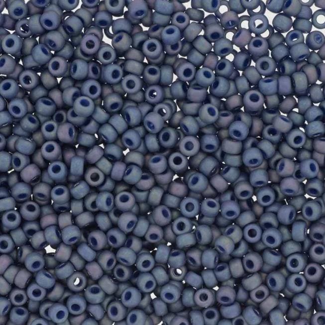 11-4703 Frosted Opaque Glaze Rainbow Nebula Blue, Miyuki Seed Bead 11/0