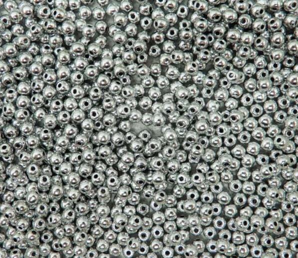 3mm Round Crystal Full Labrador Czech Glass Beads, 00030-27000