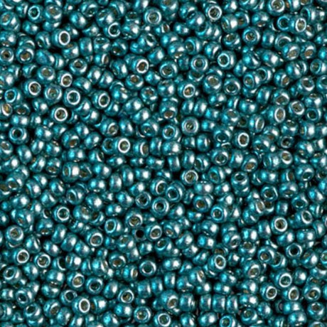 11/0 Duracoat Galvanized Miyuki Seed Bead, Dark Sea Foam, 4217